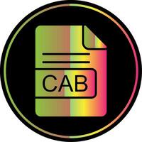 taxi het dossier formaat glyph ten gevolge kleur icoon ontwerp vector