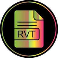 rvt het dossier formaat glyph ten gevolge kleur icoon ontwerp vector