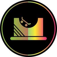 vleet park glyph ten gevolge kleur icoon ontwerp vector