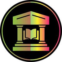 bibliotheek glyph ten gevolge kleur icoon ontwerp vector