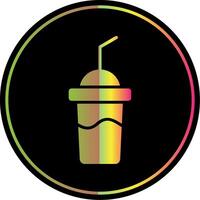 milkshake glyph ten gevolge kleur icoon ontwerp vector