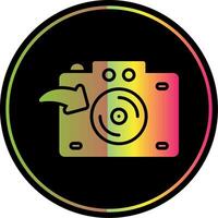 camera glyph ten gevolge kleur icoon ontwerp vector