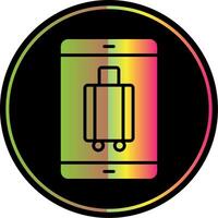 mobiel glyph ten gevolge kleur icoon ontwerp vector