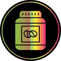 bonen pot glyph ten gevolge kleur icoon ontwerp vector