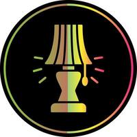 lamp glyph ten gevolge kleur icoon ontwerp vector