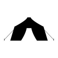 camping tent geïllustreerd Aan wit achtergrond vector