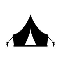 camping tent geïllustreerd Aan wit achtergrond vector