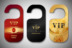 Vip-deurlabels ingesteld vector