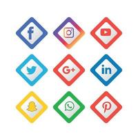 sociale media plat pictogrammen technologie, netwerk. achtergrond groep smiley face verkoop. delen, zoals, vectorillustratie twitter, youtube, whatsapp, snapchat, facebook, instagram, tiktok, tok vector