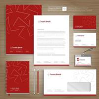 zakelijke identiteit sjabloonontwerp briefpapier vector abstracte achtergrond met memo cadeauartikelen kleur promotionele souvenirs elementen