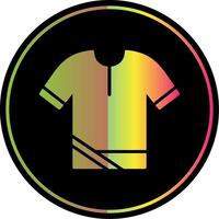 polo overhemd glyph ten gevolge kleur icoon ontwerp vector