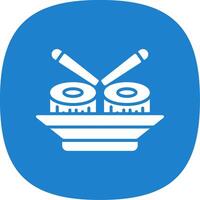 sushi glyph kromme icoon ontwerp vector