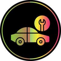 auto onderhoud glyph ten gevolge kleur icoon ontwerp vector