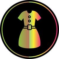 jurk glyph ten gevolge kleur icoon ontwerp vector