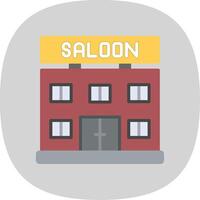 salon vlak kromme icoon ontwerp vector