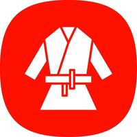 kimono glyph kromme icoon ontwerp vector