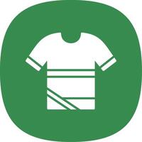 overhemd glyph kromme icoon ontwerp vector