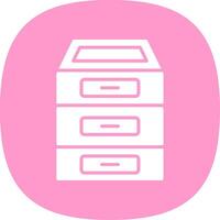 indienen kabinet glyph kromme icoon ontwerp vector