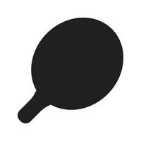 ping pong racket pictogram vector lijn voor web, presentatie, logo, pictogram symbool.