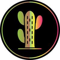 cactussen glyph ten gevolge kleur icoon ontwerp vector