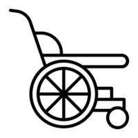 pictogram rolstoellijn vector