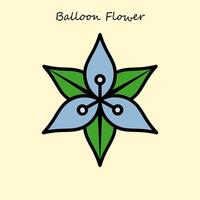 ballon bloem illustratie vector