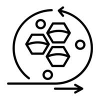 modelleren api lijn icoon vector