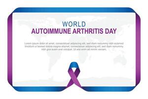 wereld auto immuun artritis dag achtergrond. vector