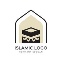 Islamitisch logo sjabloon, lint Islamitisch koepel paleis logo ontwerp sjabloon. moskee logo ideeën. inspiratie logo ontwerp. sjabloon illustratie vector