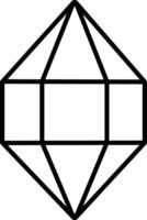 diamant schets illustratie vector