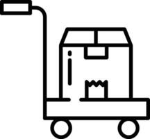 trolley schets illustratie vector