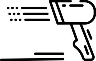 bar code scanner schets illustratie vector