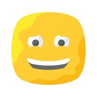 premie icoon van schuldig emoji, klaar naar gebruik bewerkbare vector