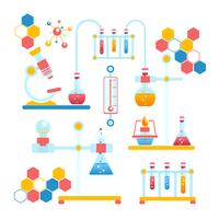 Chemie infographics samenstelling vector