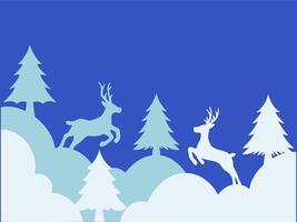 Kerstmis boom sneeuw achtergrond illustratie vector