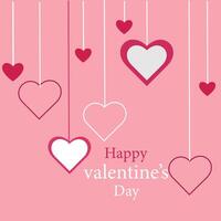liefde in bloeien stralend Valentijnsdag dag banier vieren romance en genegenheid vector