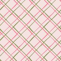 naadloos patroon met ruit. gemakkelijk abstract meetkundig achtergrond. baby roze ornament. tekening stijl illustratie voor papier, kleding stof, textiel. vector
