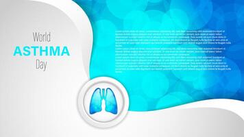 wereld astma dag illustratie vector