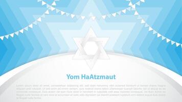 jom haatzmaut, onafhankelijkheid dag is de nationaal dag van Israël, illustratie vector