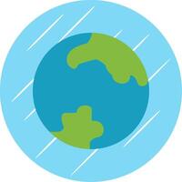 aarde vlak cirkel icoon ontwerp vector