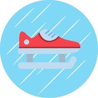 vleet schoenen vlak cirkel icoon ontwerp vector