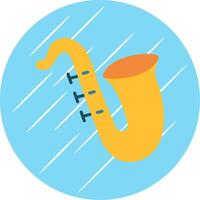 sax vlak cirkel icoon ontwerp vector