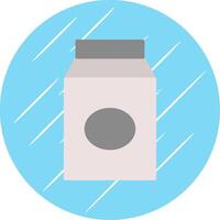 melk vlak cirkel icoon ontwerp vector