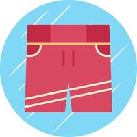 shorts vlak cirkel icoon ontwerp vector
