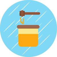 honing vlak cirkel icoon ontwerp vector