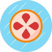 grapefruit vlak cirkel icoon ontwerp vector