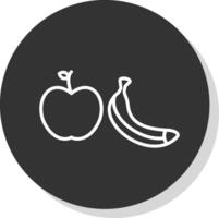 gezond aan het eten glyph ten gevolge cirkel icoon ontwerp vector