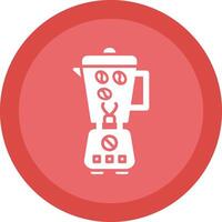 koffie Slijper glyph ten gevolge cirkel icoon ontwerp vector