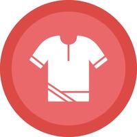polo overhemd glyph ten gevolge cirkel icoon ontwerp vector