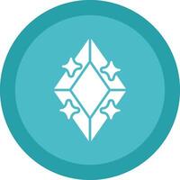 diamant glyph ten gevolge cirkel icoon ontwerp vector